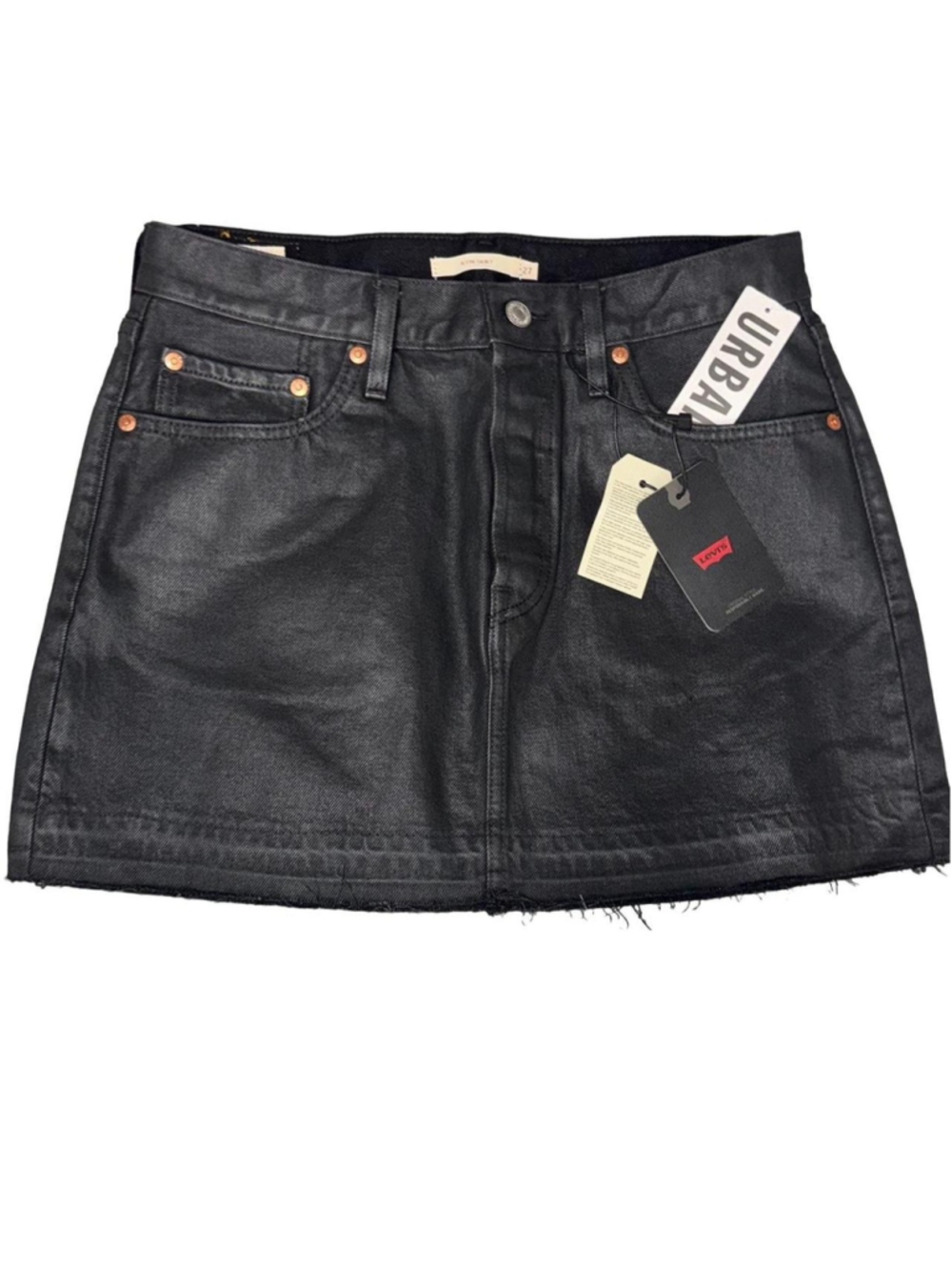 NWT Black Levi Midi Skirt Size 27